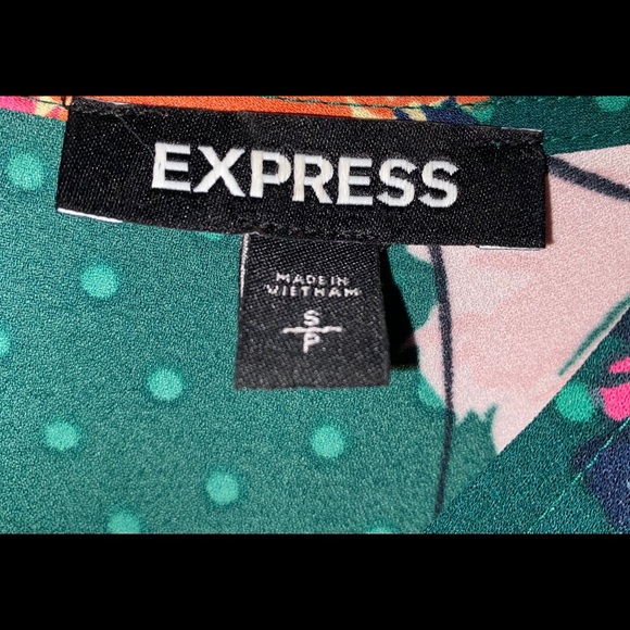 Express Floral & Polka Dot Dress - Picture 4 of 4